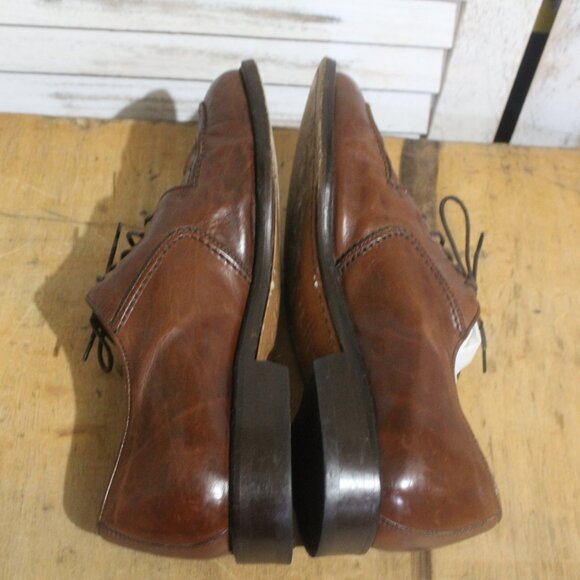 Vito Rufolo Cognac Brown Oxfords Leather Loafers Shoes Made in Italy Men’s main image 6